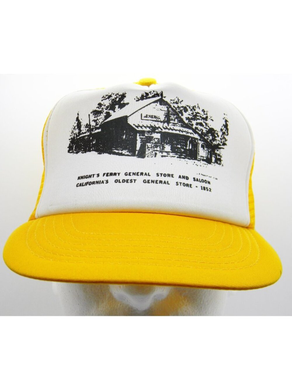 Vintage Knights Ferry General Store Trucker Hat CA Oldest Saloon Snapback Cap Ye
